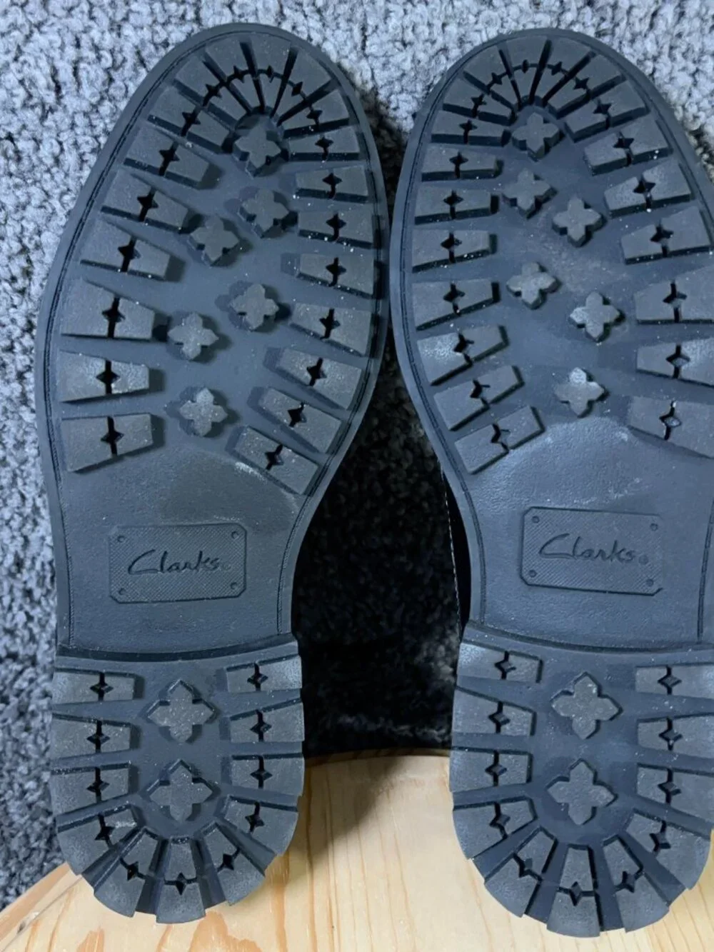 Clarks Curington High Boots Mens Size 9 Black Leather Lace Up Chukka Ankle